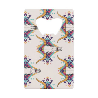 Tribal Bull Skull: Boho Seamless