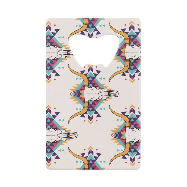 Tribal Bull Skull: Boho Seamless (Front)