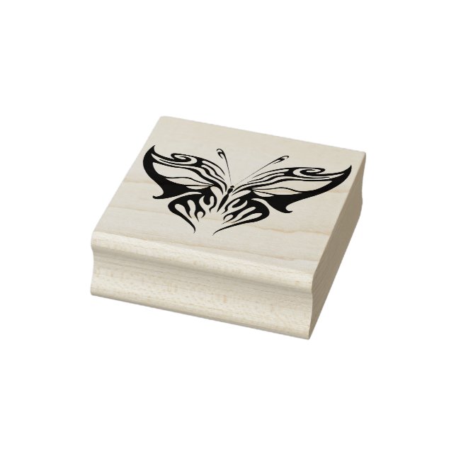 tribal butterfly abstract art stamp (Stamp)