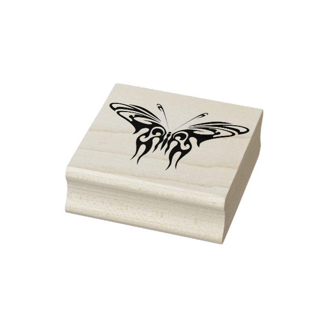 tribal butterfly abstract art stamp (Stamp)