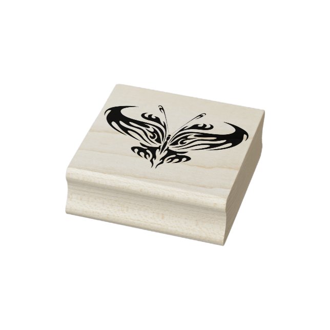 tribal butterfly abstract art stamp (Stamp)