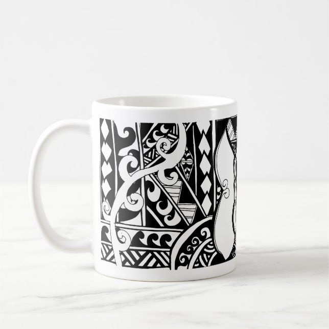 Tribal Butterfly Polynesian Mug (Left)