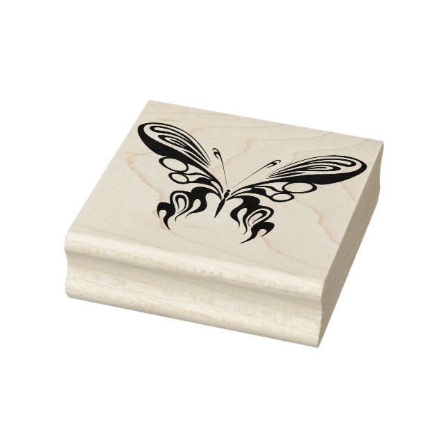 Tribal Butterfly Rubber Stamp (Stamp)