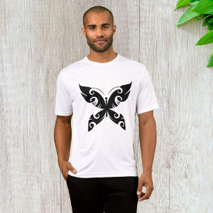 Tribal Butterfly Tattoo Bold Black Ink Style  T-Shirt