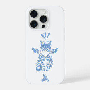 Tribal Cat Art iPhone 15 Pro Case