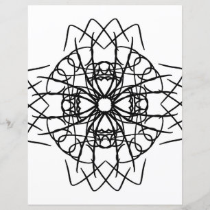 Tribal Celtic Flower Mandala Colouring Page