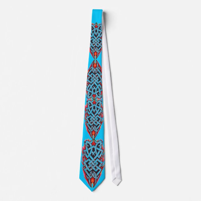 Tribal Celtic Knot Tattoo Tie (Front)