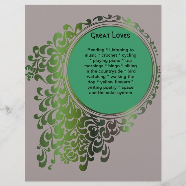 Tribal Celtic Pagan Funeral Program Pg 7-8 (Front)