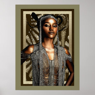 Tribal  Ceremonial Beauty Poster