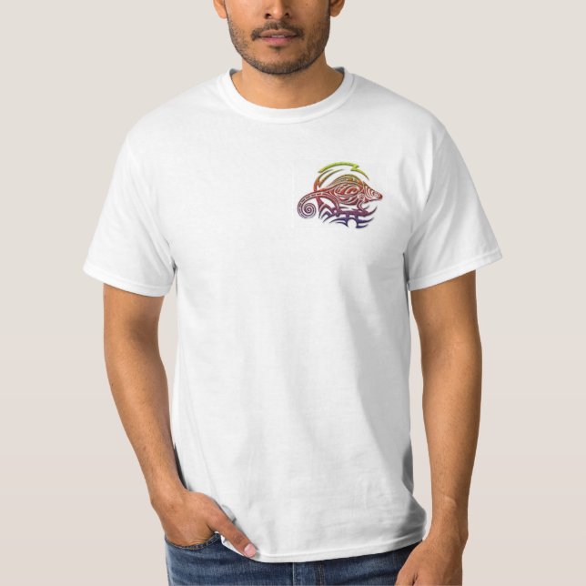 Tribal Chameleon mens shirt (Front)