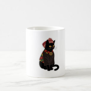 Tribal Chief Black Cat Tote Bag Coffee Mug