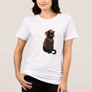 Tribal Chief Black Cat Tote Bag Tri-Blend Shirt