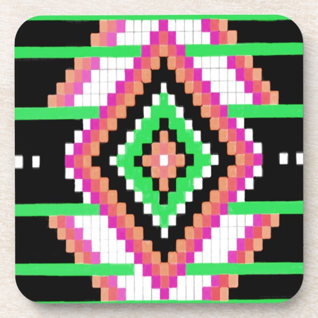 Tribal Collection Neon Coasters (Front)