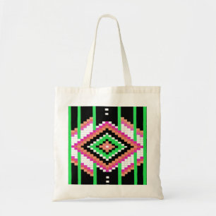 Tribal Collection Neon Green Budget Tote Bag
