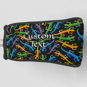 Tribal Colourful Lizards Pattern Golf Head Cover
