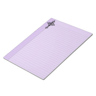 Tribal Cross Pastel Goth Legal Notepad