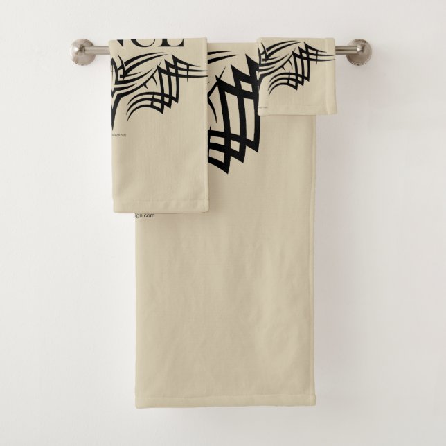Tribal Dance Bath Towel Set (Insitu)