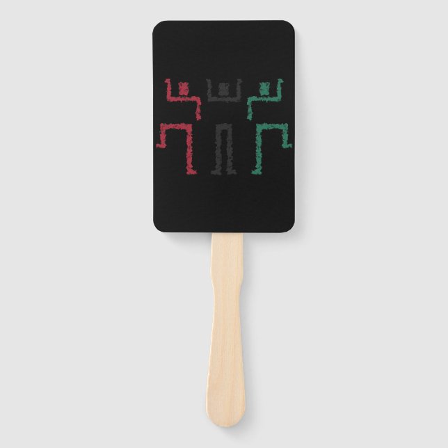 Tribal Dance Hand Fan (Front)