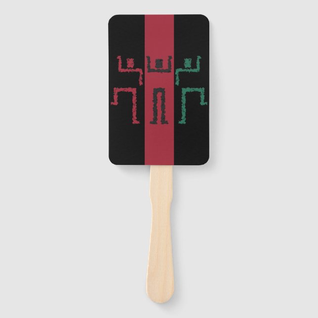 Tribal Dance Hand Fan (Front)