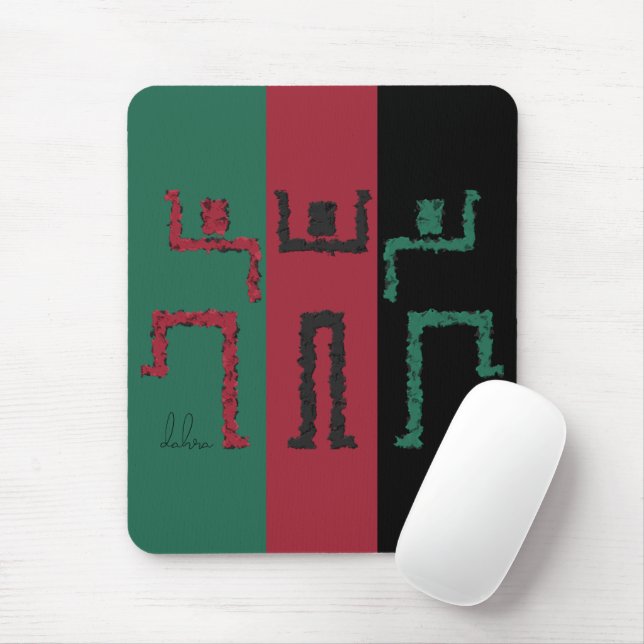 Tribal Dance Mouse Pad (With Mouse)