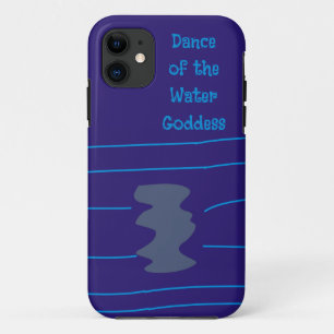 Tribal Dancing Goddess Ethnic Art Blue Neon Lights Case-Mate iPhone Case