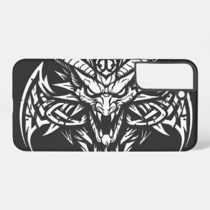    Tribal Demon Head Graphic by BurnsInHell Samsung Galaxy Case