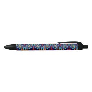 Tribal design abstract design black ink pen