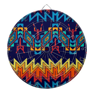Tribal design abstract design dartboard