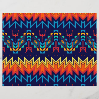 Tribal design abstract design flyer