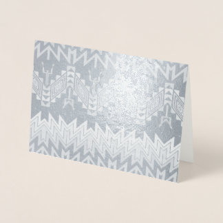 Tribal design abstract design foil card