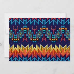 Tribal design abstract design invitation