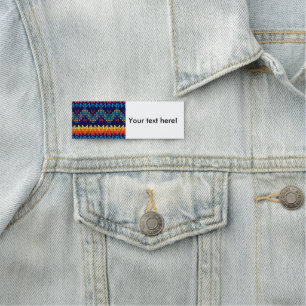 Tribal design abstract design name tag