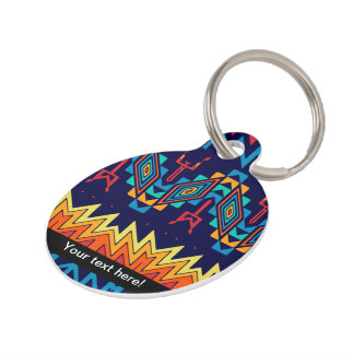 Tribal design abstract design pet tag