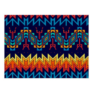 Tribal design abstract design poster