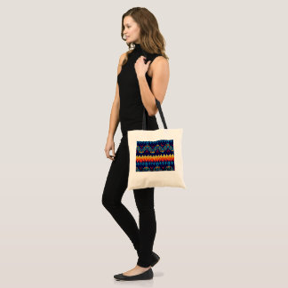 Tribal design abstract design tote bag