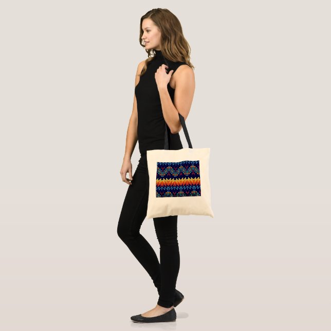 Tribal design abstract design tote bag (Front (Model))