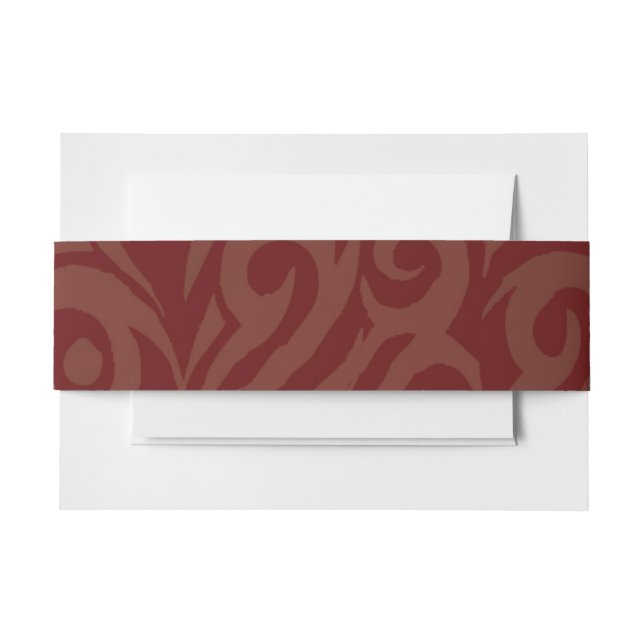 TRIBAL DESIGN Bat Bar Mitzvah Wrap Band Invitation Belly Band (Front Example)