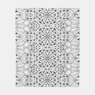 Tribal Design Fleece Blanket