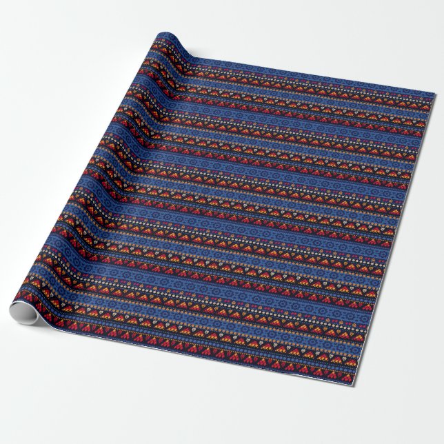 Tribal Design: Multifunctional Seamless Pattern. Wrapping Paper (Unrolled)
