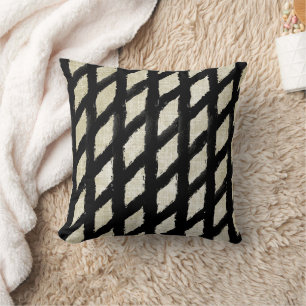Tribal Diamond iKat Pattern Design Pillow