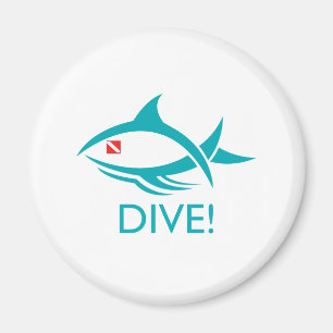 Tribal Dive Fish Magnet