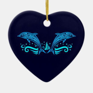 Tribal Dolphins ornament