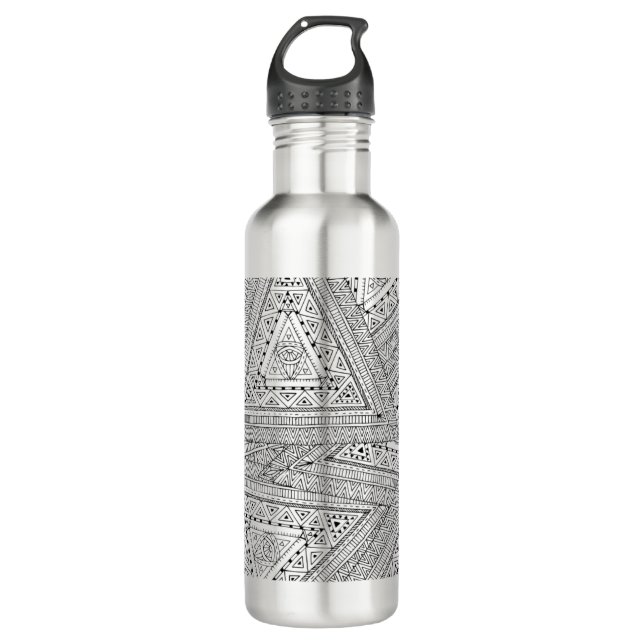 Tribal Doodle 2 710 Ml Water Bottle (Front)