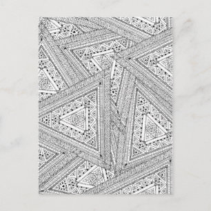 Tribal Doodle 2 Postcard