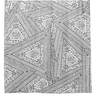 Tribal Doodle 2 Shower Curtain
