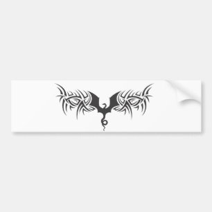 tribal dragon bumper sticker