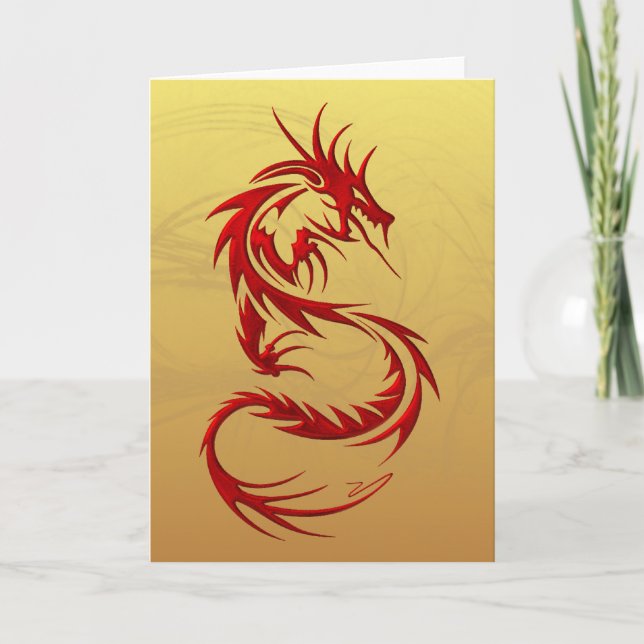 Tribal Dragon Card (Front)