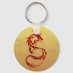 Tribal Dragon Key Ring