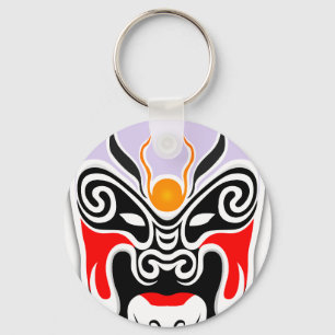 Tribal Dragon Mask Key Ring