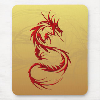 Tribal Dragon Mouse Pad